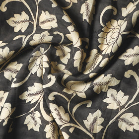  Srikalahasti Kalamkari Handpainted Pen Work Chanderi Silk Handloom Fabric 06 