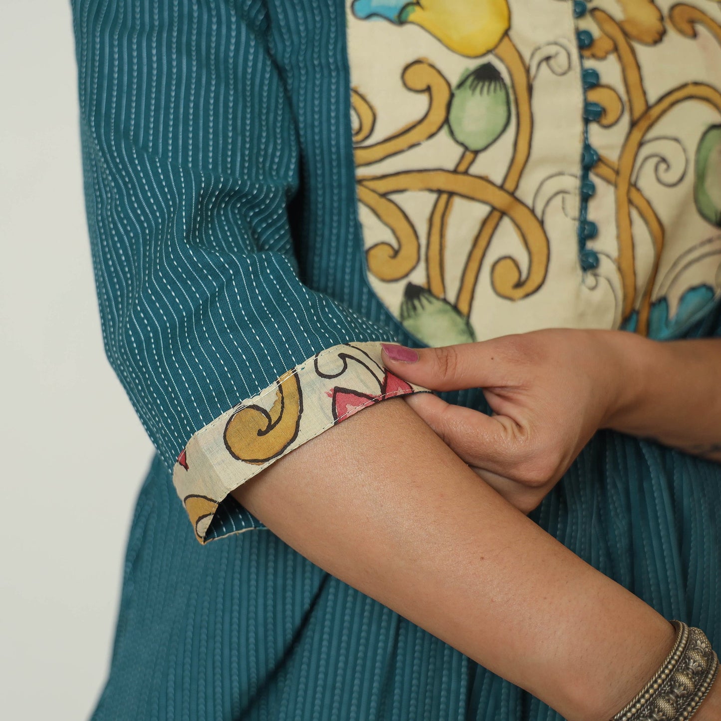 plain patchwork kurta 