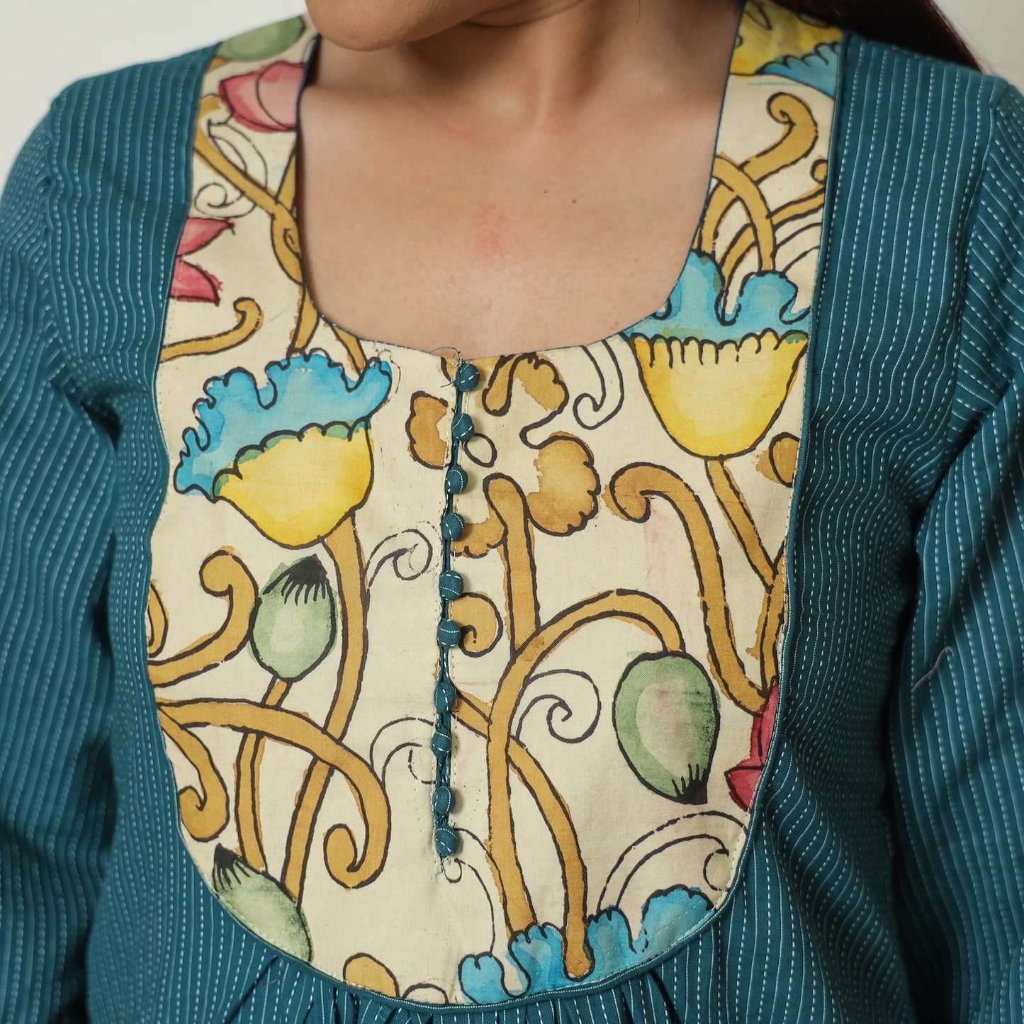 plain patchwork kurta 