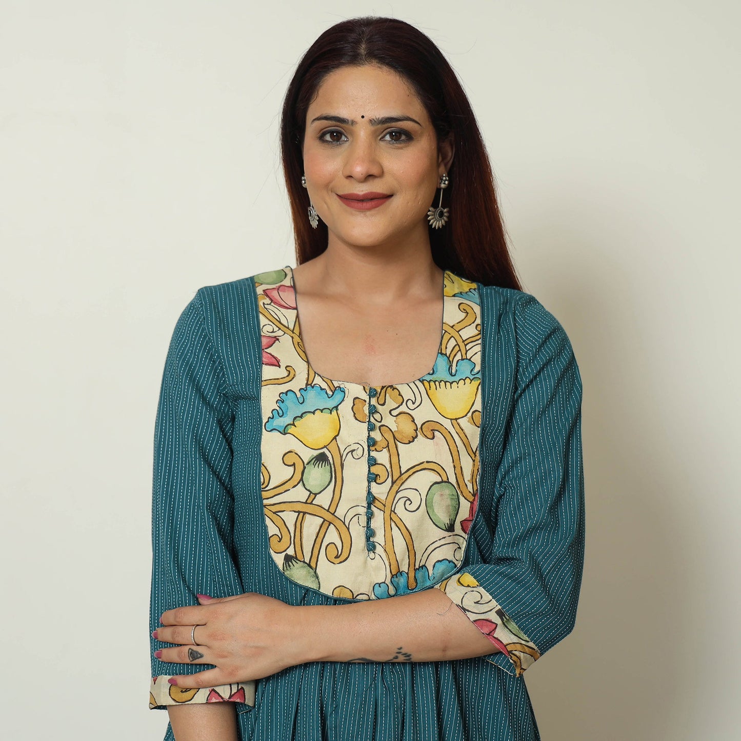 plain patchwork kurta 