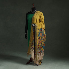 Srikalahasti natural dyed silk cotton handpainted pen
