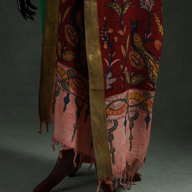 Srikalahasti natural dyed silk cotton handpainted pen