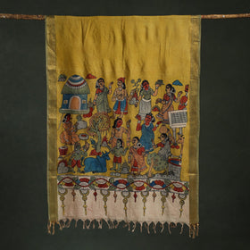 Srikalahasti natural dyed silk cotton handpainted pen
