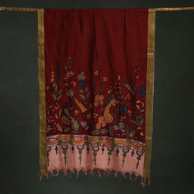 Srikalahasti natural dyed silk cotton handpainted pen