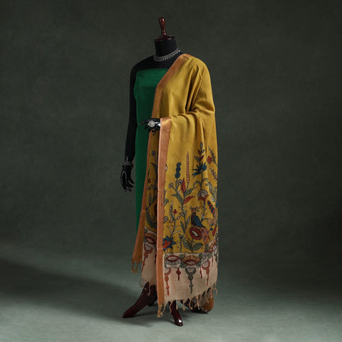 Srikalahasti natural dyed silk cotton handpainted pen