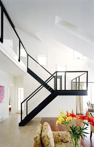 Modern Staircase Through The Living Room