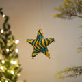 Star felt ornament - handmade christmas decor 22