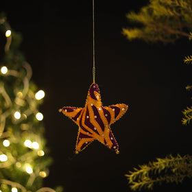 Shop Star Felt Ornament - Handmade Christmas Decor