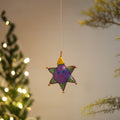 Star felt ornament - handmade christmas decor 67