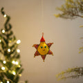 Shop Star Felt Ornament -  Handmade Christmas Decor