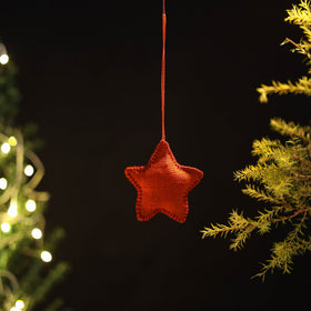 Star - Handcrafted Raffia Christmas Ornament