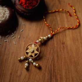   Handmade Bamboo Craft Beadwork Lumba Rakhi by Baansuli 14 