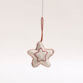 Star - Handmade Felt Christmas Ornament 