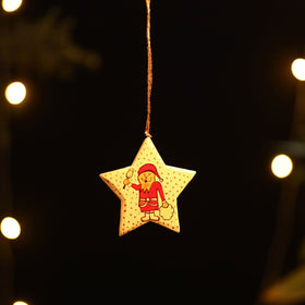 Star - kashmir handpainted christmas decor ornament
