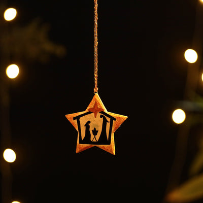  Kashmir Handpainted Christmas Decor Ornament 