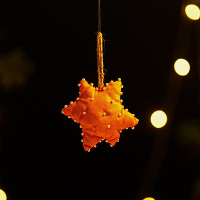  Buy Star - Upcycled Beadwork X-Mas Decor Hanging 