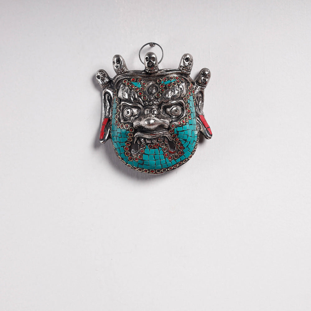 Buy Stone Work White Metal Buddha Wall Hanging Online at iTokri.com