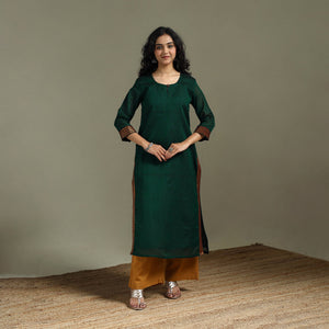 Straight cotton dharwad kurta for women 29 - handcrafted