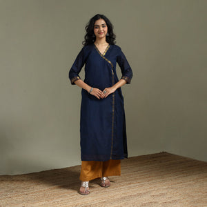 Straight cotton dharwad kurta for women 31 - handcrafted