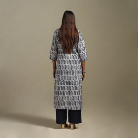 Straight embroidered cotton hand batik kurta for women 33