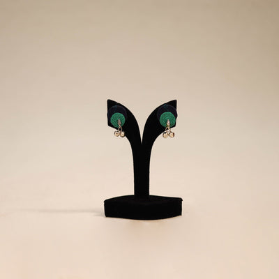 Sunaina thread work gs fabart earrings - handcrafted