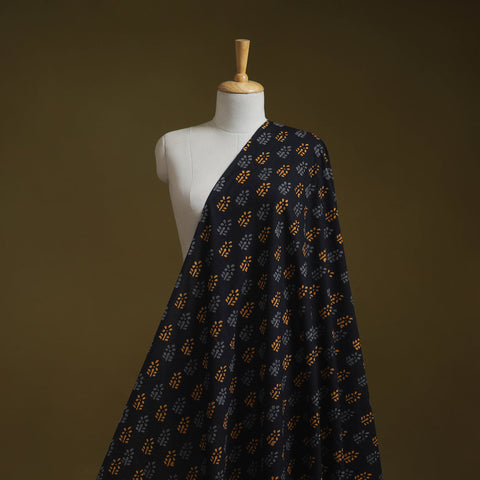 Syahi begar cotton hand block bagru print fabric 04