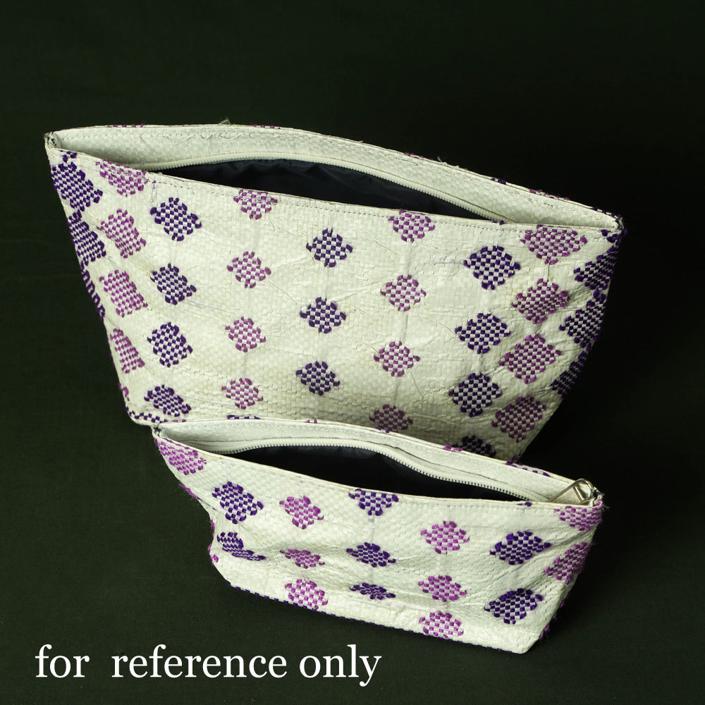  Taat Wool Thread Hand Embroidered Upcycled Pouch 