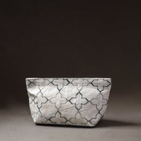  Taat Wool Thread Hand Embroidered Upcycled Pouch 