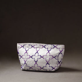  Taat Wool Thread Hand Embroidered Upcycled Pouch 