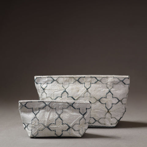  Taat Wool Thread Hand Embroidered Upcycled Pouch 