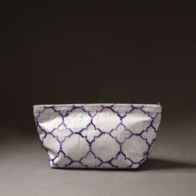  Taat Wool Thread Hand Embroidered Upcycled Pouch 