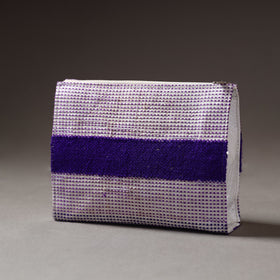  Taat Wool Thread Hand Embroidered Upcycled Travel Pouch 