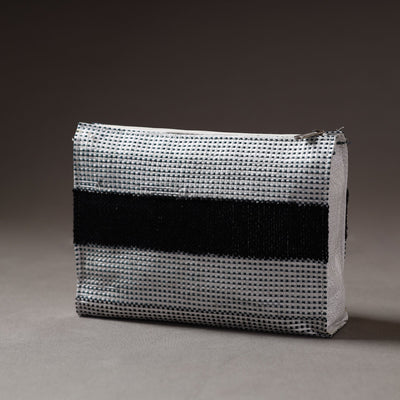  Taat Wool Thread Hand Embroidered Upcycled Travel Pouch 