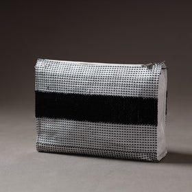  Taat Wool Thread Hand Embroidered Upcycled Travel Pouch 