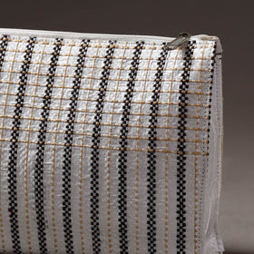  Taat Wool Thread Hand Embroidered Upcycled Travel Pouch 