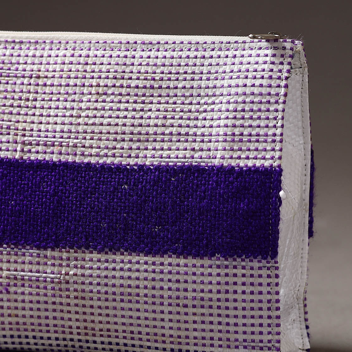  Taat Wool Thread Hand Embroidered Upcycled Travel Pouch 