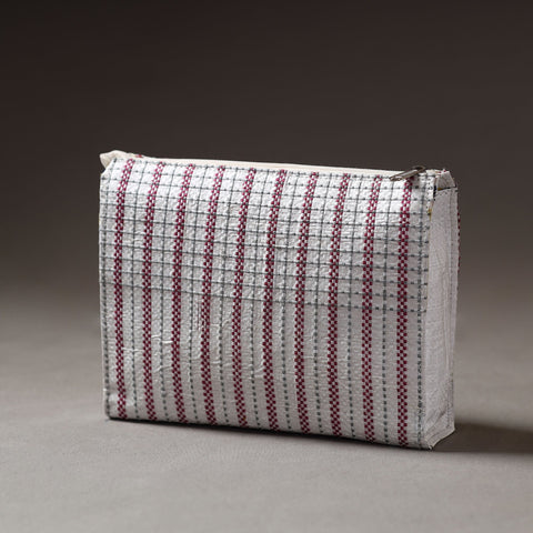  Taat Wool Thread Hand Embroidered Upcycled Travel Pouch 