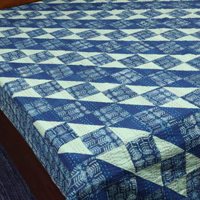 Tagai patchwork hand dabu bagru double bed sheet (108 x 90