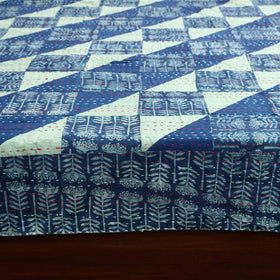 Tagai patchwork hand dabu bagru double bed sheet (108 x 90