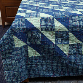 Tagai patchwork hand dabu bagru double bed sheet (108 x 90