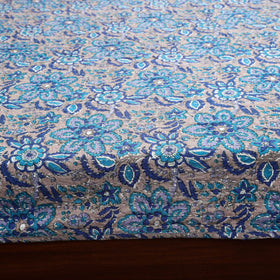 Tagai work hand sanganeri double bed sheet (108 x 90 in) 04