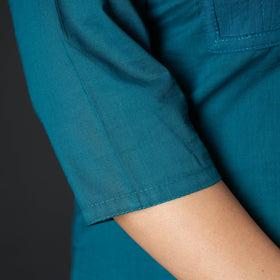 Buy Plain Cotton Pintuck Long Kurta Online at iTokri.com