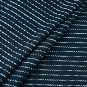  Teal Blue Prewashed Cotton Jacquard Fabric