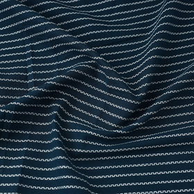  Teal Blue Prewashed Cotton Jacquard Fabric