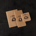 Telephone handpainted handmade paper diaries (set of 3) 02