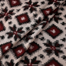 Telia rumal handloom cotton pochampally double ikat fabric