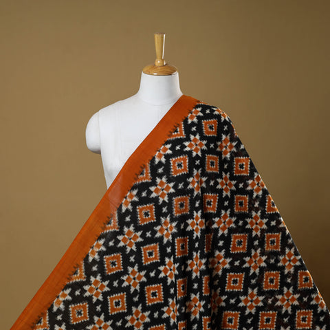 Telia rumal handloom cotton pochampally double ikat fabric