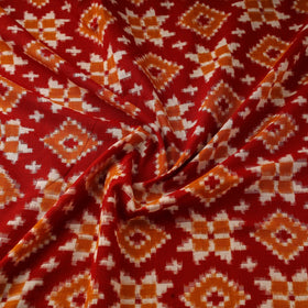 Telia rumal handloom cotton pochampally double ikat fabric
