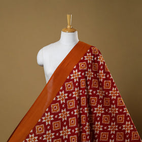 Telia rumal handloom cotton pochampally double ikat fabric