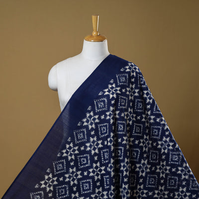 Telia rumal handloom cotton pochampally double ikat fabric